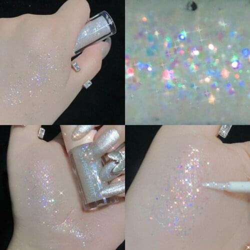 Liquid Eyeshadow Polarized Flash Diamond High Light Silkworm Brightening Lasting Waterproof Easy To Color Eye Shadow Cosmetics