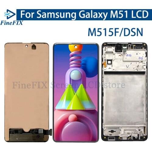 6.7'' For Samsung M51 LCD Display Touch Screen Assembly Digitizer Replacement For Samsung M515 LCD M515F M515F/DSN LCD