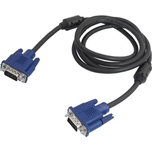 1.5M VGA 15 Pin Male to Male Plug Computer Monitor Cable Wire M/M Cord QJY99