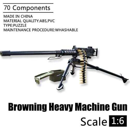 1:6 Browning M2 Heavy Machine Gun 4D 1/6 Scale Gun Model US Army Flexible Weapon Toys for Soldier Action Figure Accesssories