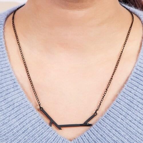 RONGQING 1pcs Tree Branches Necklaces Gold Sliver Black Plated Pendant Charm Women Clavicle Link Chain Choker Jewelry