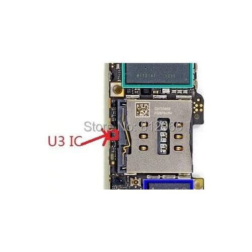10pcs/lot, For iPhone 5 5G i5 U3 Menu & Power Hold Key Home Button Control Controller Chip IC 6 pin on mainboard