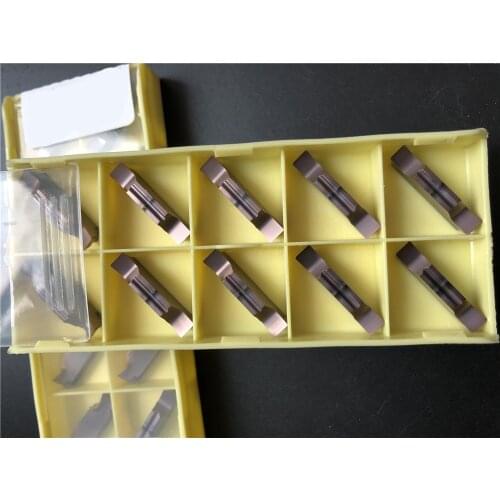 10pc MGGN400-JM LF6018 CNC lathe Double-head grooving cutting blade FOR steel/stainless steel/cast iro
