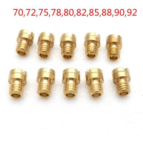 10X New M4 Round Head Main Jet 4mm For GY6 PZ19 139QMB Scooter 50cc Carb 70-92 High Quality And Brand New Motorcycle Main Jets