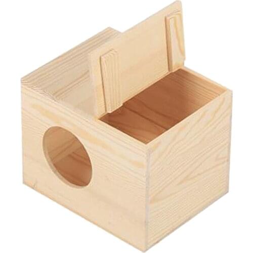 2 Colors Breeding Wooden Nest Box Nesting Roost for Bird Canary Finch Budgie