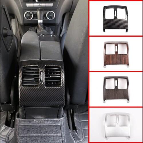 5 Color For Mercedes Benz C Class W204 2008-2013 ABS Car Rear Air Conditioning Vent Decorative Frame Trim Accessories