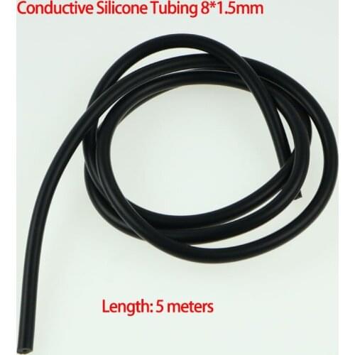 5M 8mm OD 1.5mm ID Conductive Silicone Rubber Tube TENS / ESTIM / E-STIM Machine