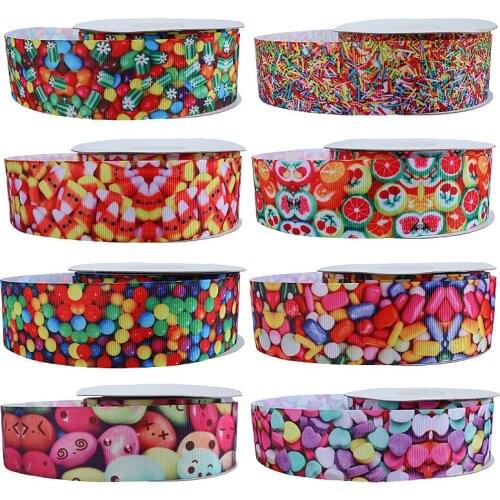 50yards/lot) 3 inch colorful hair bow ribbon
