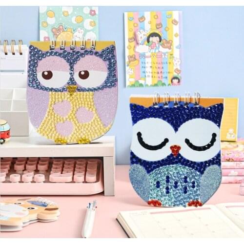 DIY Diamond Painting Notebook Owl Diamond Embroidery Cross Stitch Diary Books 85DD