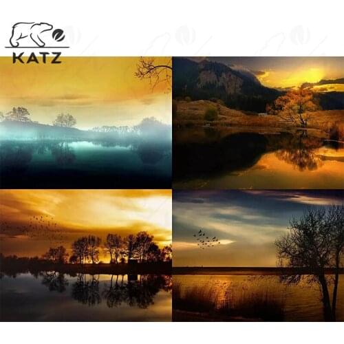 5D Diy Diamond Painting Diamond Embroidery Cross Stitch Yunxia Sunset Landscape Diamond Mosaic Handmade Diamond Decoration Craft