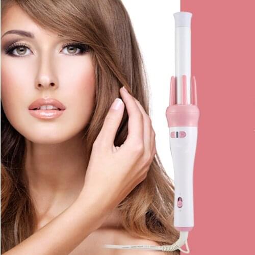 Automatic Hair Styling Curler 5 Minutes Fast Curling Iron 360°Two-Way Rotating Ceramic Negative Ionic Curling Iron