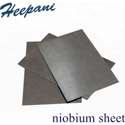 Free shipping 99.95% purity Nb niobium plate 0.1x100x100mm - 5x100x100mm niobium sheet pure foil for semiconductor