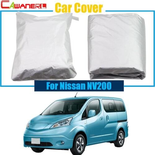 Cawanerl Full Car Cover UV Anti Rain Snow Resistant Protector Sun Shield Cover For Nissan NV200 Free Shipping