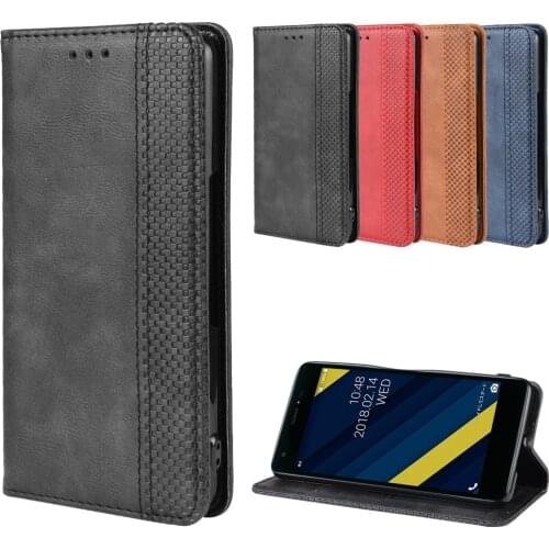 For Android One S6 Case Business Funda Basio 3 Sumaho Capa Wallet Leather Para for Kyocera Urbano V04 Digno Shell