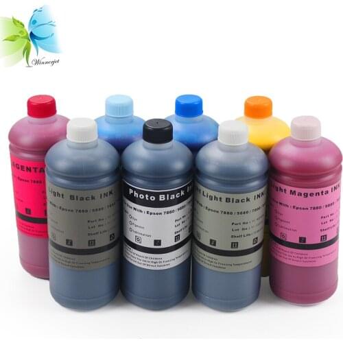 Winnerjet 8 colors 1000ML inkjet ink for ultrachrome pigment ink for Epson Stylus Pro 7880 9880 7800 9800 printer ink cartridge