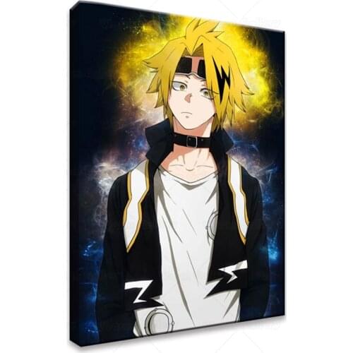 Denki Kaminari My Hero Academia Anime Canvas Painting Wall Art Posters Prints Pictures Living Room Decoration Home Decor