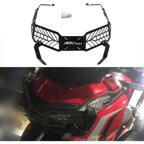 SEMSPEED Motorcycle adv150 Parts Headlight Head Light Grille Guard Cover Fits For HONDA ADV150 ADV 150 2019-2020 Accessories