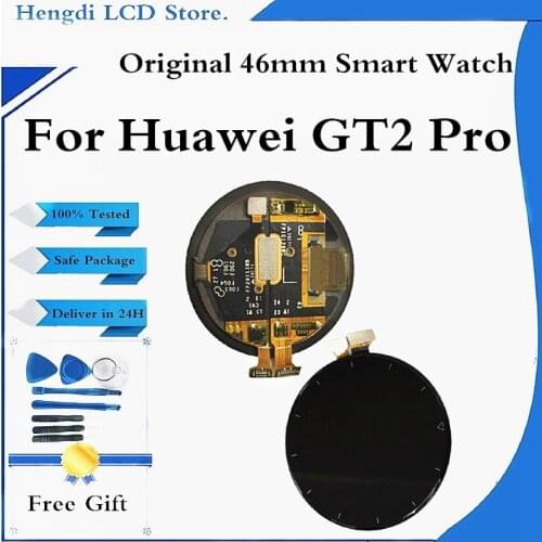 Original LCD For Huawei Watch GT 2 Pro LCD Display Touch Screen Digitizer Assembly For Huawei GT2 Pro 46mm VID-B19 Display Part
