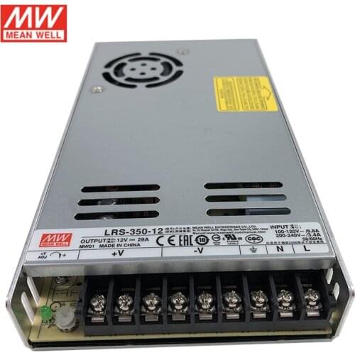 LRS-350-12 MEAN WELL 350W 12V Switching Power Supply 110V/220V AC to 12V DC 29A 350W Meanwell dc Power Supply Transformer PSU