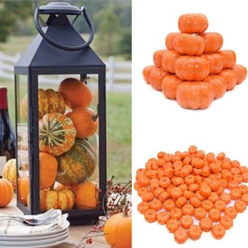 Mini Artificial Pumpkin Fake Simulation 25Pcs Vegetabl Happy Halloween Decoration For Home Halloween Props DIY Crafts