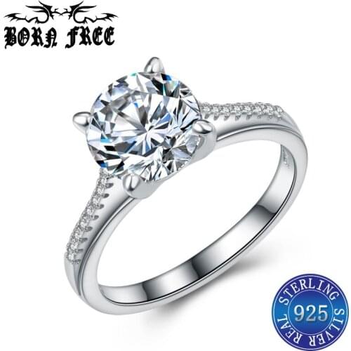 Ring silver 925 jewelry couple rings bague femme argent 925 bijoux ringen set anel anelli ring fashion joyas woman ring luxury