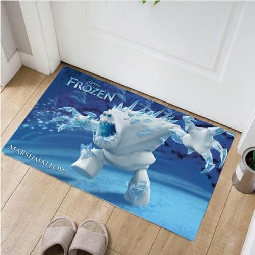60x40cm Disney Cartoon frozen Kitchen Mat Entrance Door Mat Home Decor Living Room Carpet Bedroom Mattress Non-slip Mat