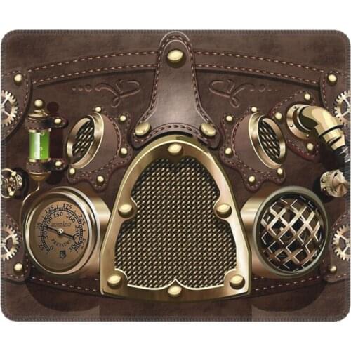 Steampunk Kawaii Mouse Pad Pilot Air Fighter Helmet Antislip MousePad Rubber Office Home Deco Mat