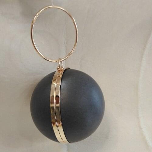 18 Cm Silver Gold Gunmetal Brass Color Round Shape Metal Box Clutches Evening Diy Handbag Accessories Purse Handle Frame Parts