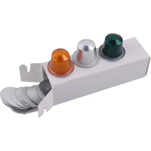 1000pcs Wholesale Nespresso Aluminum Foil Empty Coffee Capsule For Coffee Shop Packaging