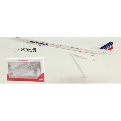 25CM 1/250 Scale Air France Plane Concorde British Airline Air Force One Model Airplane Toy Resin Airframe Aircraft Gift Display