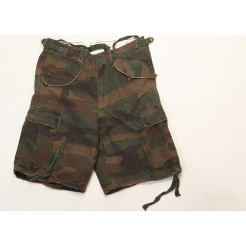 Bermuda shorts men military vintage cotton camouflage green black soft air