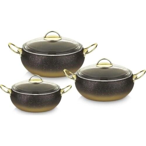 Granite Sphere Cookware Set Gold 6 Piece