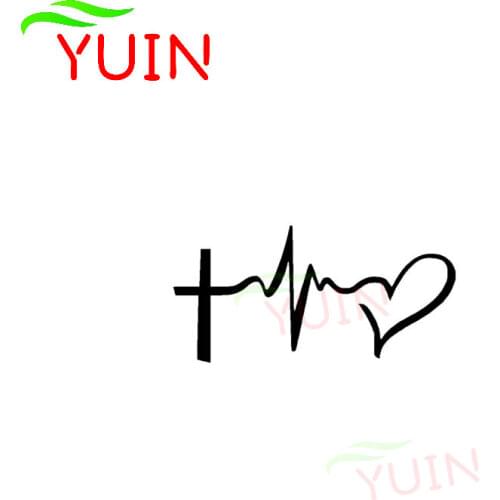 Faith Hope Love Jesus Car Sticker Creative Fashion Cars Styling Personalized PVC Body Decoration High-quality Waterproof Decal