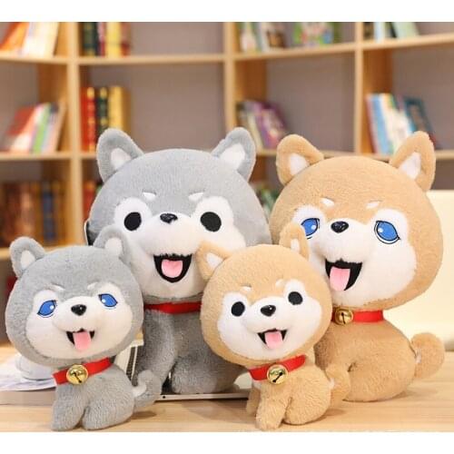 New lovely pet Husky 25/35cmTongue out lifelike favorite Auspicious doll soft Pillow good quality toy birthday gift for kid