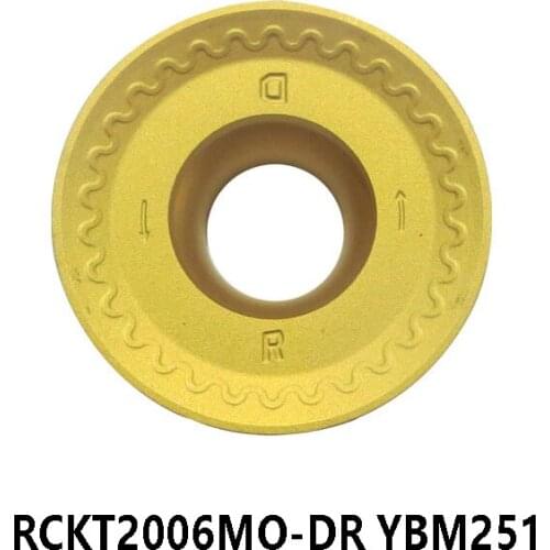 Original RCKT2006MO-DR YBM251 processing Stainless Steel Round Carbide Inserts Turning Tools Lathe Cutter