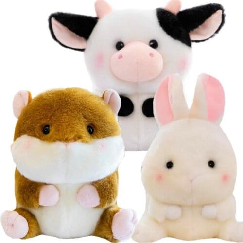 Ball Shape Animals Plush panda toyPink Pig penguin Plush doll Yellow Duck toy Kids Soft Toys Birthday Gift for Children Present