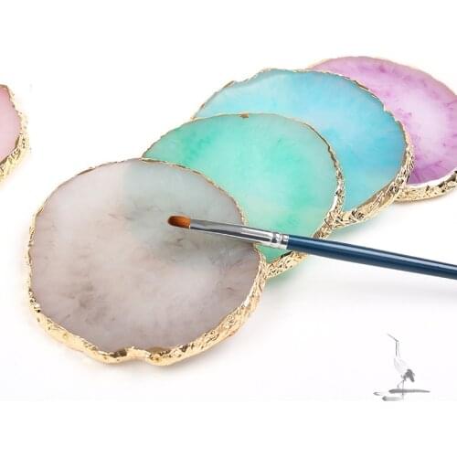 Resin Storage Painted Palette Tray Jewelry Display Plate Necklace Ring Earrings Display Tray Plate Creative Decoration Organizer