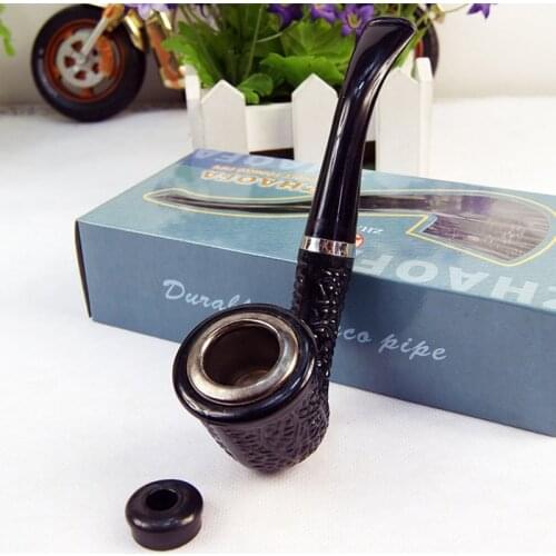 Durable Multifunction Pipe Smooth Chimney Double Filtration Smoking Pipes Herb Tobacco Pipes Gifts Narguile Gift Grinder Smoke