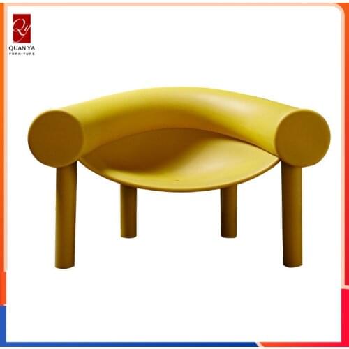 Factory direct supply plastic lounge chair Nordic living room backrest wall chair designer furniture model room single chair