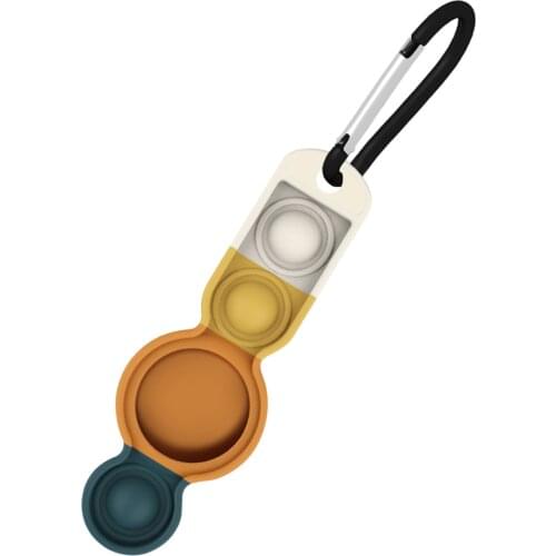 For Airtags Popit Fidget Case Protective Skin Reliver Fidget Toys For Airtags Silicone Stress Keychain Cover Stress Relief Toy
