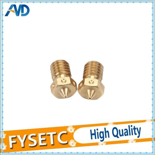 2pcs Super Quality 3D Printer Nozzle V6 Nozzles For 3D Printers Hotend 3D Nozzle E3D Nozzles Titan J-head Extruder 1.75mm Fila