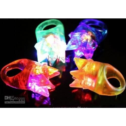 Imperial crown soft rubber Led finger ring light-up toys LED Glowing finger rings novelty items Halloween bar event party supply