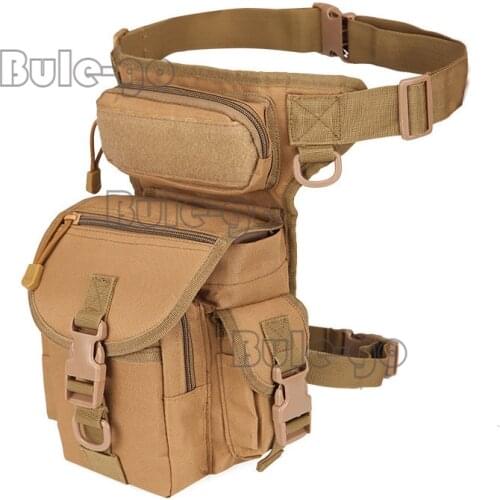 Tactical Thigh Drop Leg Bag With Water Bottle Pouch Outdoor Nylon Waist Pack Military Hunting Camping Climbing Sport Bags