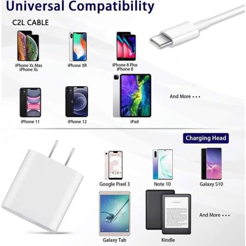 Easy to carrying and convenient for use PD 20W USB C Charger Meet You Daily Use For Travel 20W USB-C Power Adapter for iphone 12
