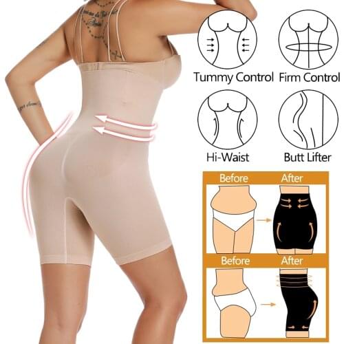 SURE YOU LIKE High Waist Tummy Body Shapewear For Women Slimming Butt Lifter Seamless Control Tummy Body Shaper Pants Shapewear