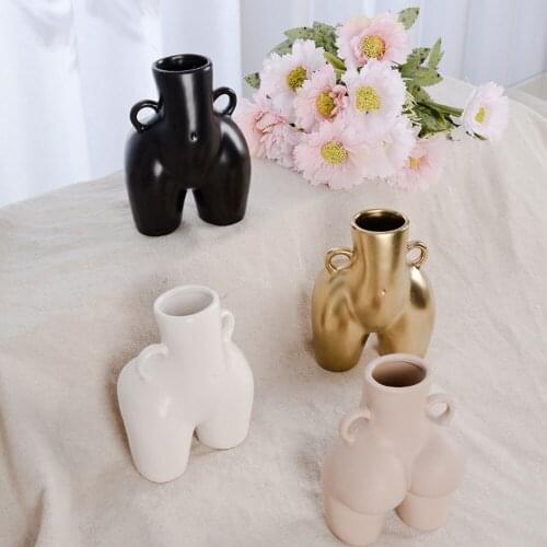 Vase Resin Butt Human Body Handicraft Decoration Handmade Modern Creative Home Flower Arrangement
