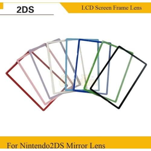 New Black / White Top Upper LCD Screen Plastic Cover Replacement Part for Nintend 2DS