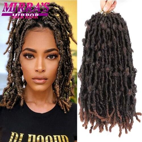 Mirras Mirror Butterfly Locs Crochet Hair 12 Inch Soft Faux Locs Crochet Braids Synthetic Hair Extensions for Afro Women