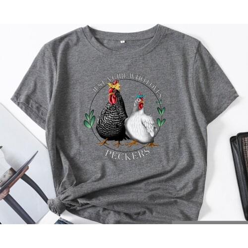 Just a girl who loves Peckers Woman T-Shirt Short Sleeve T-Shirts Summer Tops for Women Cotton Graphic Tee Female Shirt Clothes