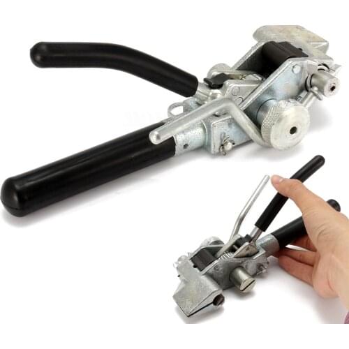 1 x Stainless Steel Metal Pliers Crimper Tensioner Cutter Tool Cable Tie Fasten Tool